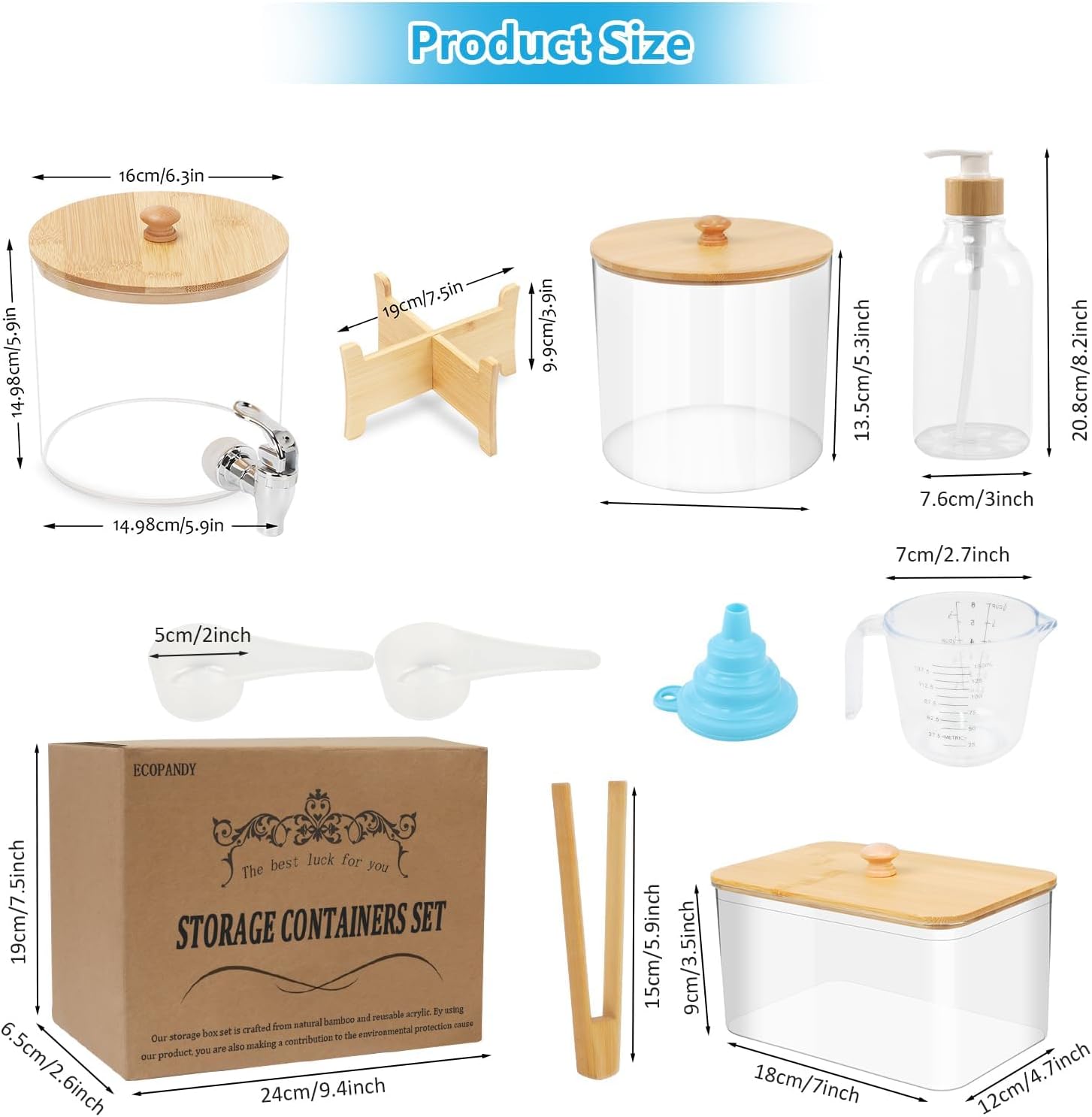 Liquid Laundry Detergent Dispenser, 10 Set Laundry Room Organization Laundry Pods Container & Dryer Sheet Holder with Lids & Labels, Fabric Softener Dispenser for Detergent Powder Dryer Balls Beads