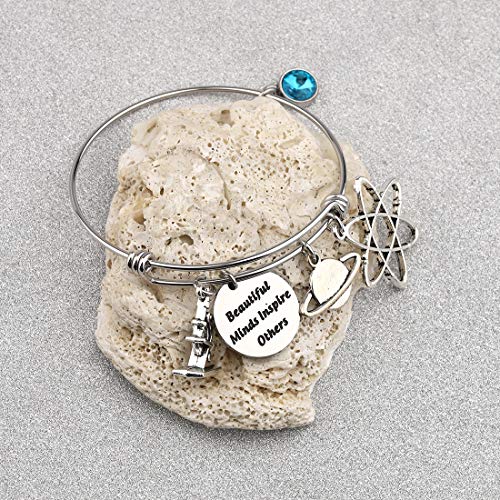CHOORO Science Teacher Gift Beautiful Minds Inspire Others Bracelet STEM Teacher Gift Science Teacher Bracelet4