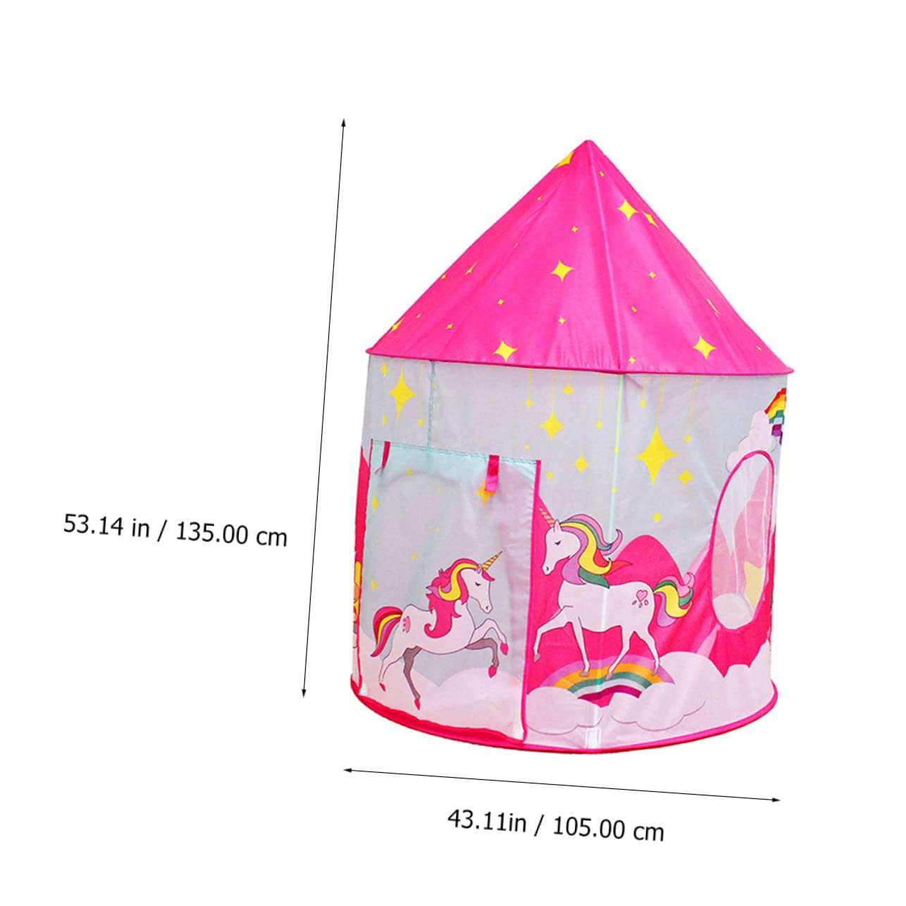WOONEKY Da Gioco Per Bambini Portatile Rosa Pieghevole Casetta Da Gioco Da Interno Traspirante Spazio Per Sedersi e Dormire Per Bambini Per La Casa