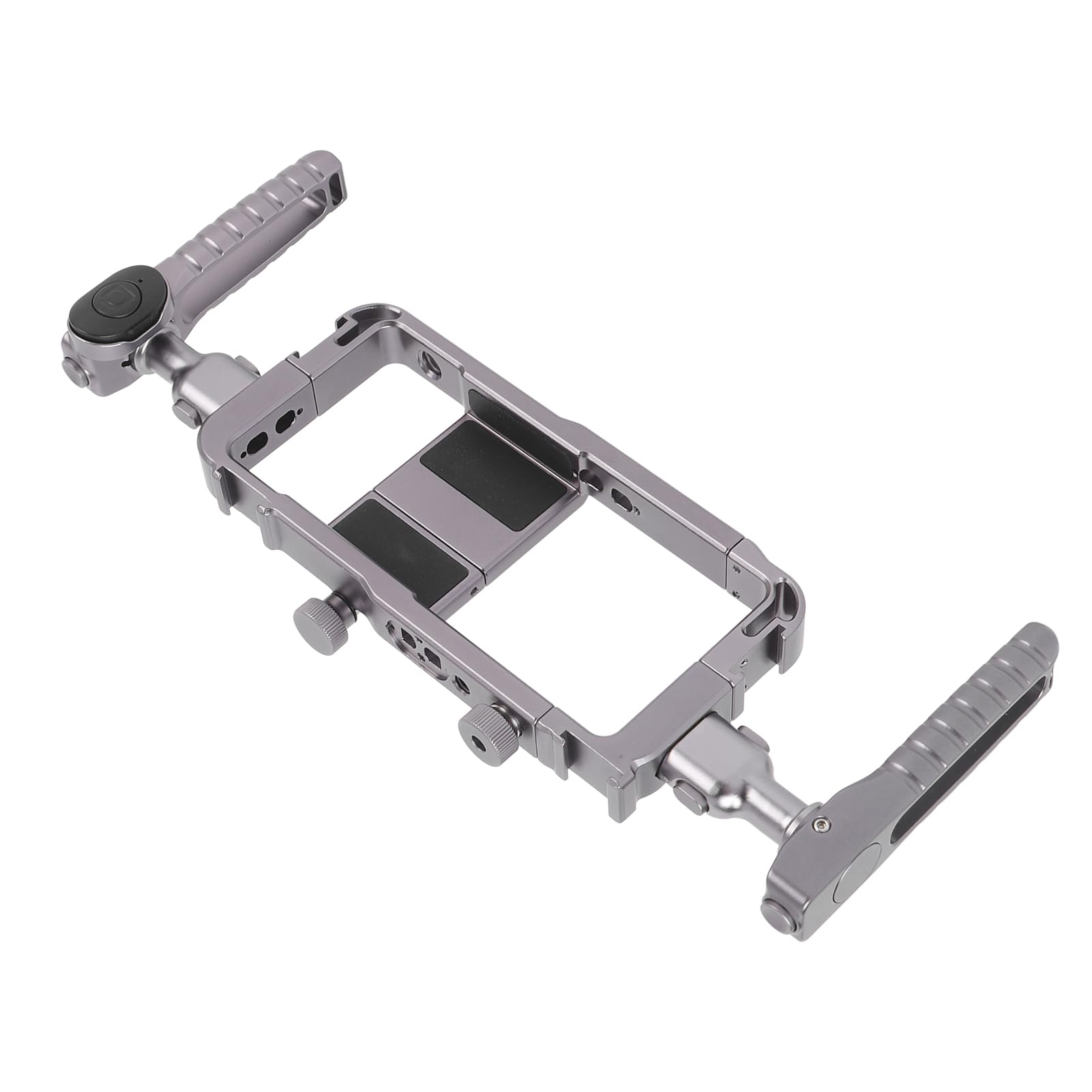 Kit de Plataforma de Vídeo para Teléfono, Estabilizador Ligero de Doble para Fotografía Inalámbrica, para Vloggers, Creadores de Contenido de Aluminio