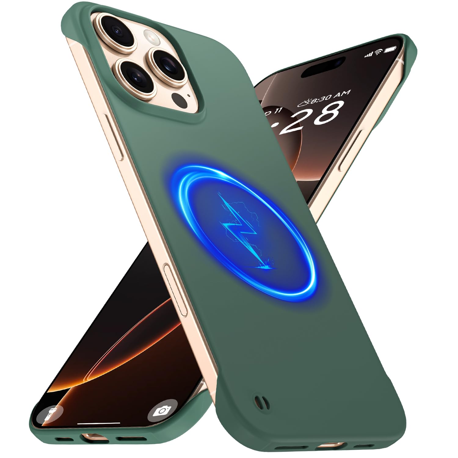 GRECAZO Magnetic Slim Frameless Case