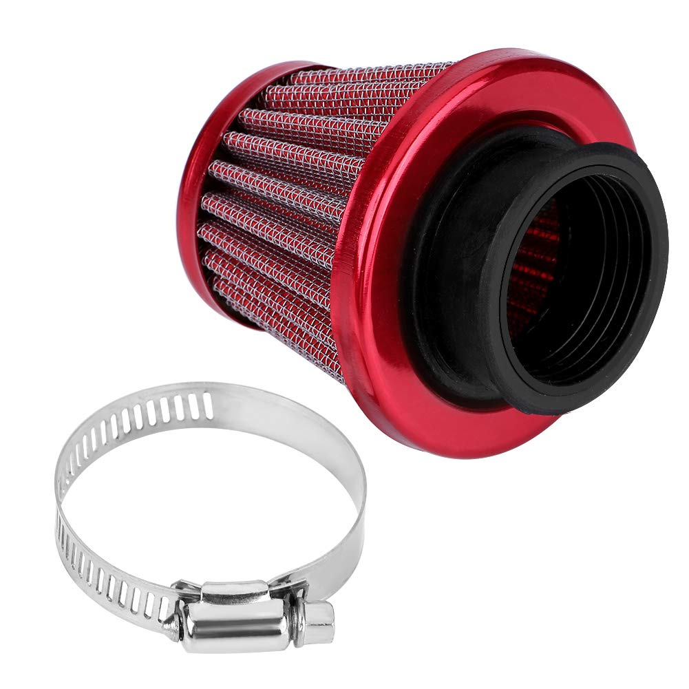 QAZAKY Universal 35mm Red Double Foam Pod Performance Filtro De Aire Para 50cc 70cc 90cc 110cc 125cc Motocicleta ATV Quad Scooter Go Kart Ciclomotor Pit Dirt Racing Super Pocket Bike Yamaha Suzuki