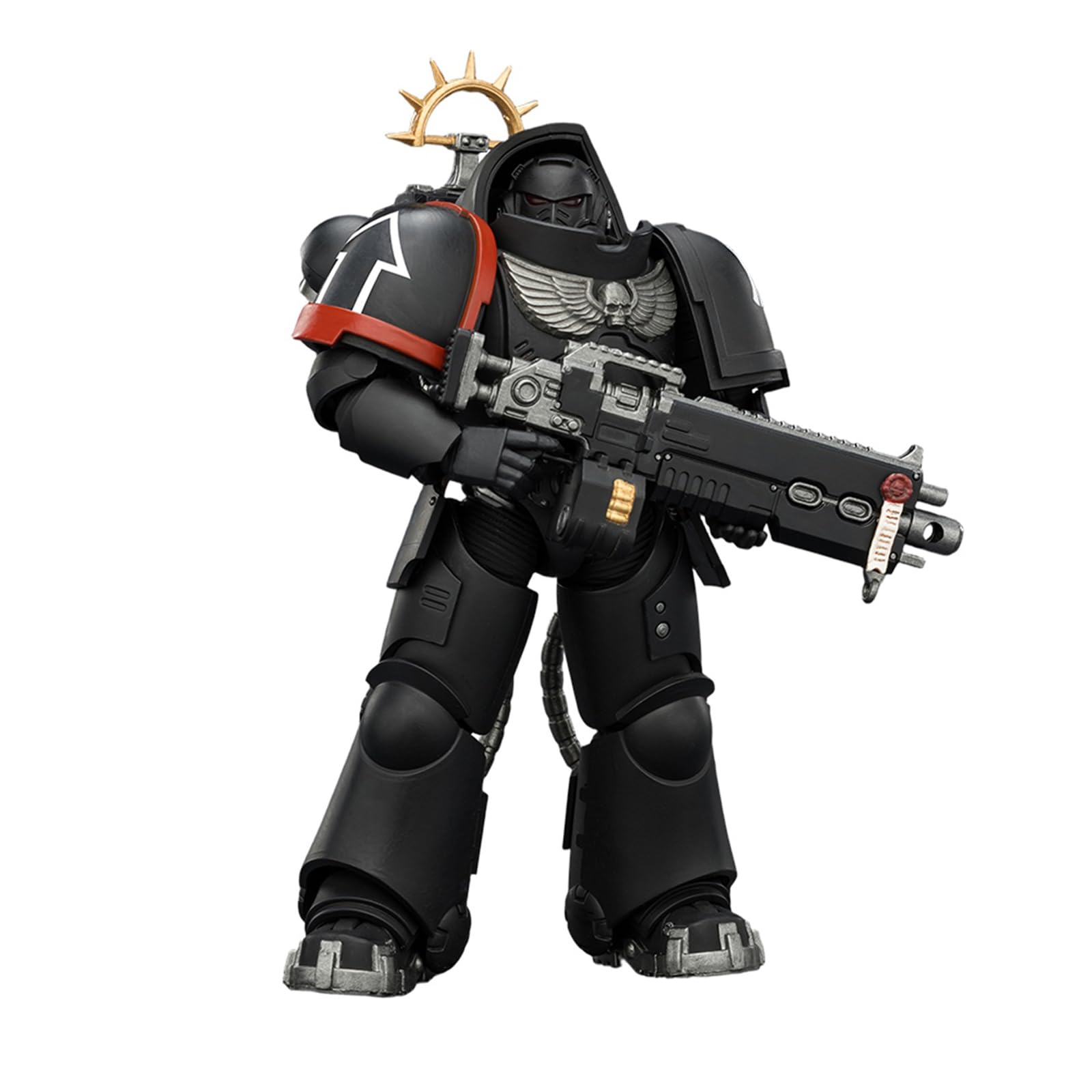 JOYTOY Warhammer 40K 1:18 Action Figures, Game Edition Raven Guard Heavy Intercessor with Heavy Bolt Rifle and Bolt Pistol, 12CM Height Collectible Action Figures
