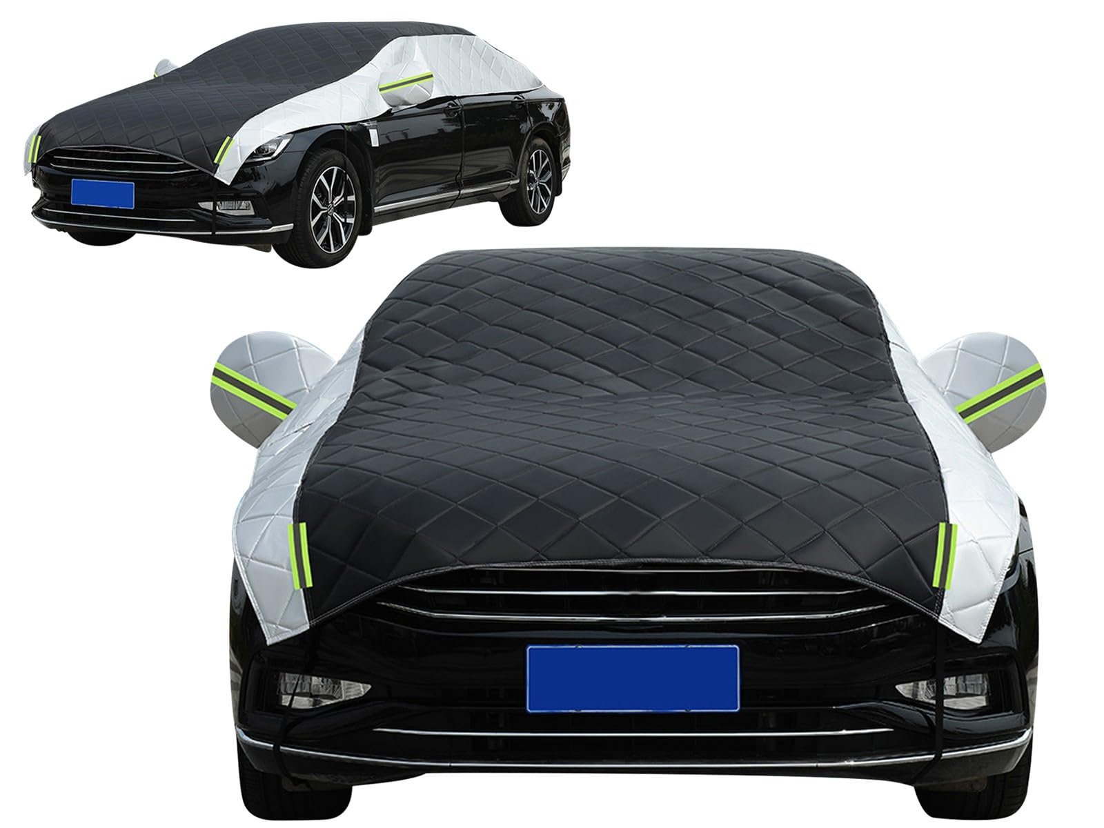 Bâche Voiture Exterieur Anti-grêle pour Opel Crossland 2020-2024,Couverture De Grêle De Voiture Épaissie, Douce, Ajustée,Demi-Housse De, Adaptée À La Plupart des DY02
