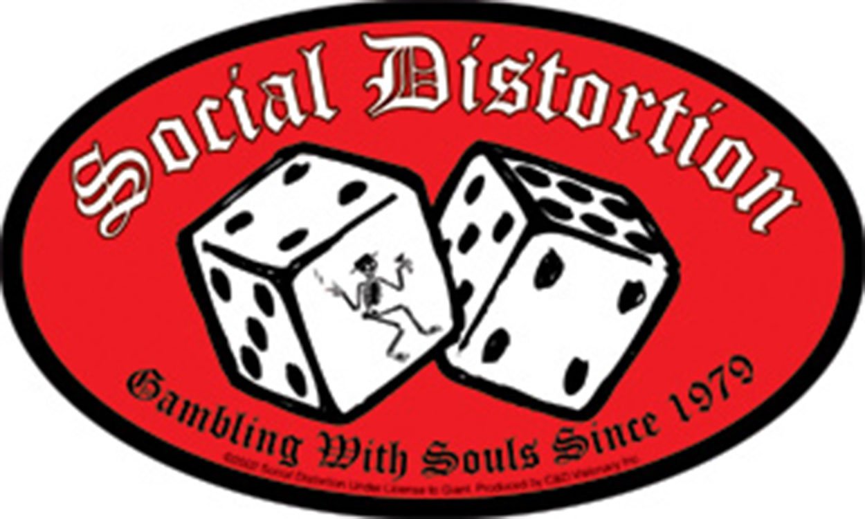 C&D Visionary Licenses Products Social Distortion Dice Sticker