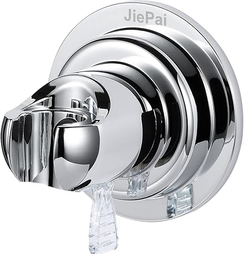 Soporte adhesivo JiePai para cabezal de regadera, con ventosa, soporte de pared, extraíble, con disco adhesivo