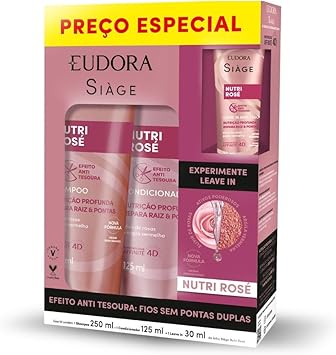 EUDORA SIAGE PROMOPACK NUTRI ROSE Menor preço em EUDORA SIAGE PROMOPACK NUTRI ROSE