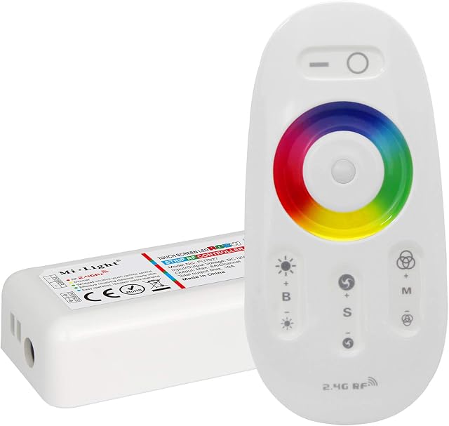 LIGHTEU®, 2.4GHz LED Remote Control and RF Controller for The RGBW (RGB+White) LED Strips, Milight Miboxer fut027