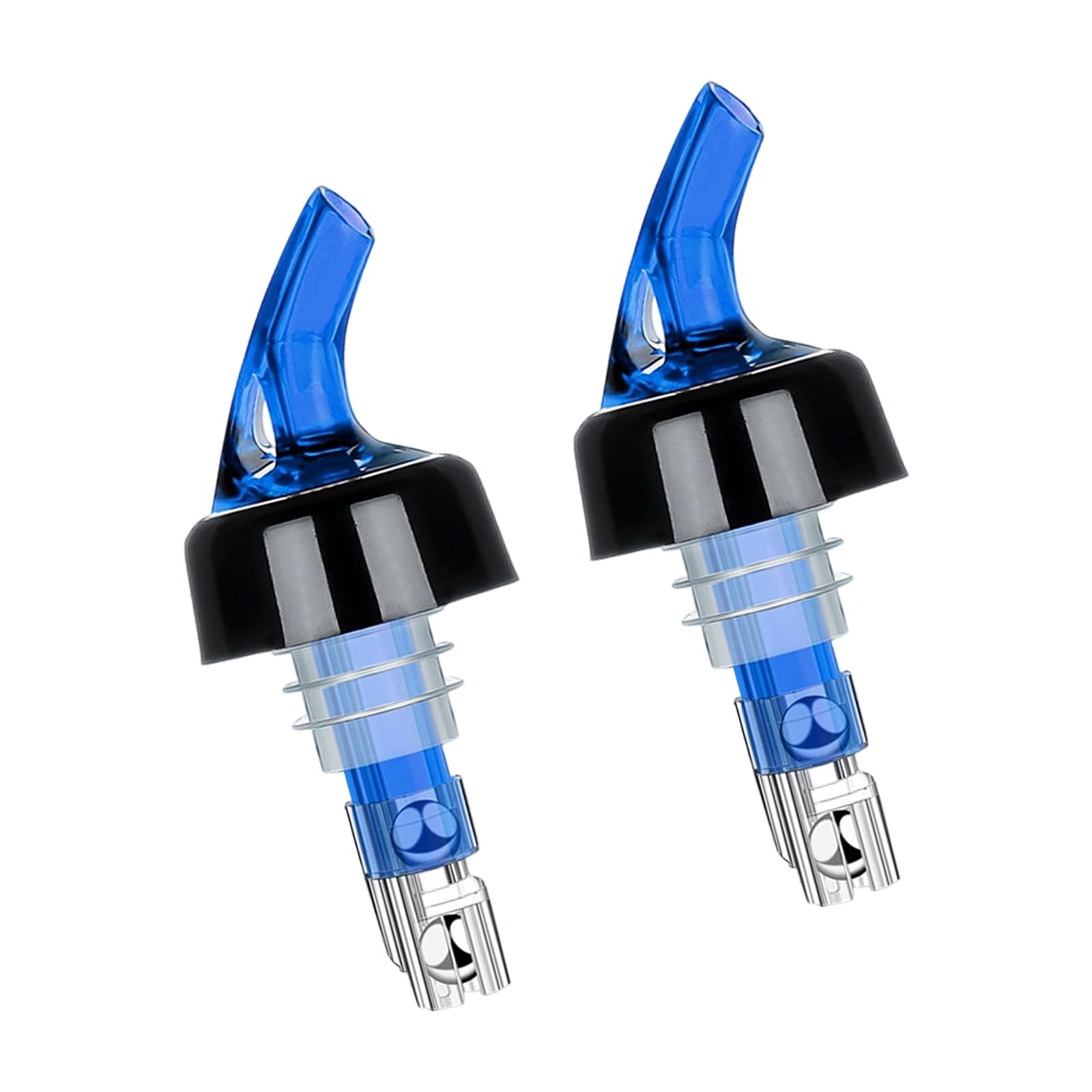 Vdaxvme 2PCS Beverage Dispenser 45ml Automatic Measured Pour Nozzle Leakproof for Cocktails Steel Ball Bottle Pourer