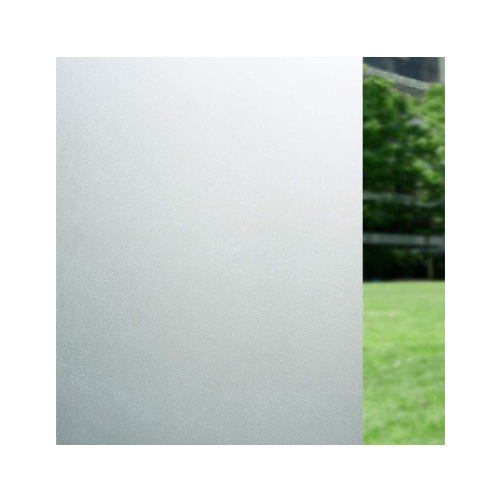 Bloss Window Film Privacy Window Films Bathroom Window Films Glass Film Frosted Vinyl Film for Home Office Bathroom, 17.7 by 78.7 Inches