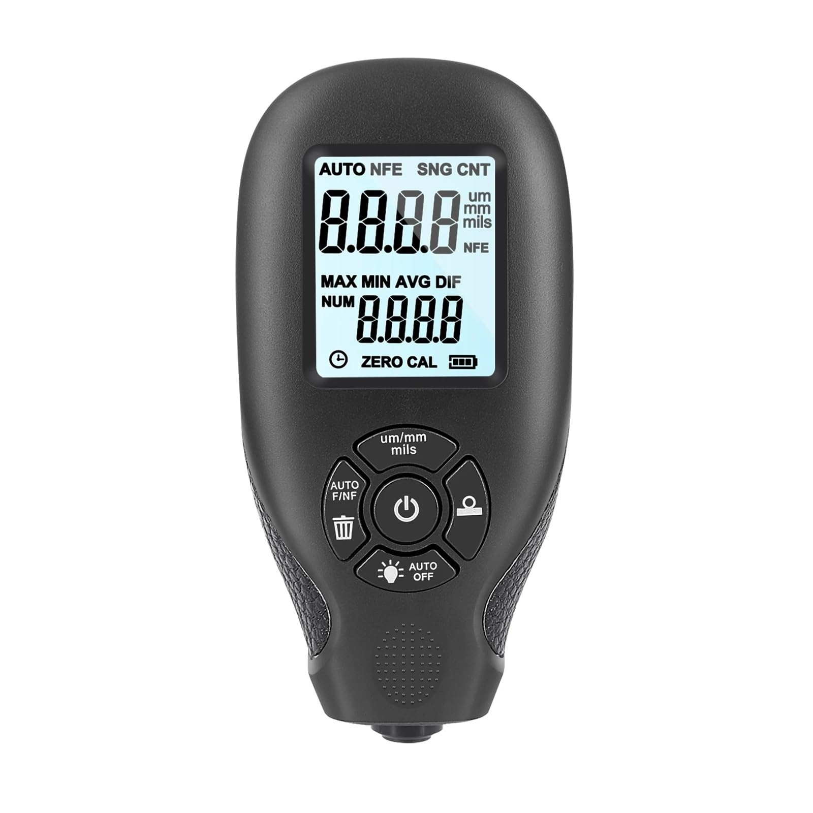 HW-300 Coation Thickness Gauge 0-2000UM Car Paint Film Tester Coating Measuring Tools Automotive DFT Meter(HW300 black)