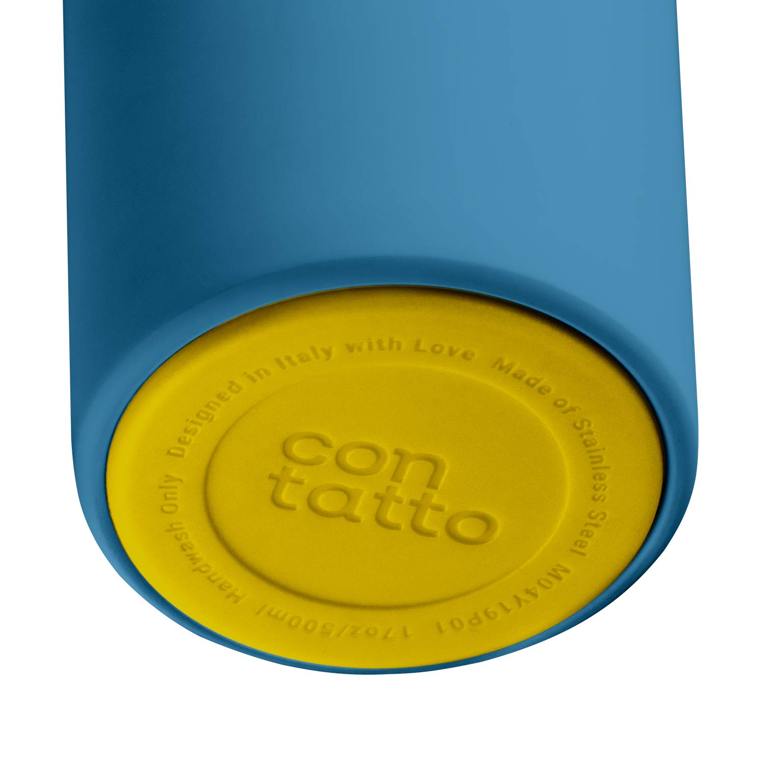 con-tatto Bottle Bottiglia termica con 3 Pareti in Acciaio e Rame - Bevande fredde per 25 ore e calde per 15 ore - Fascia e Tappo Sport Lid inclusi! (Sky High)
