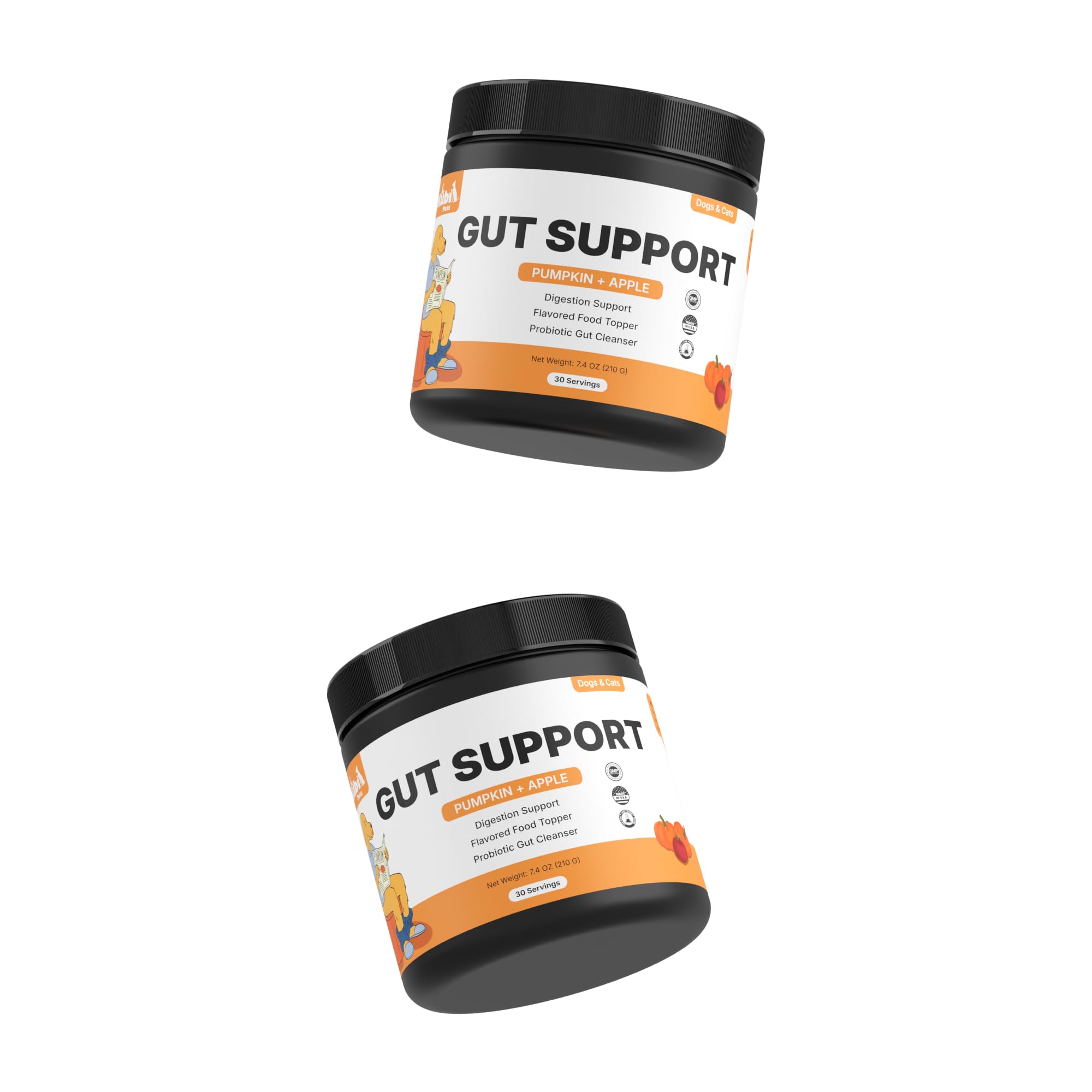 Pumpkin Gut Support for Dogs – Digestive Health Supplement with Natural Fiber & Probiotics, 30 Servings | Kubi Pets (30) - image 5