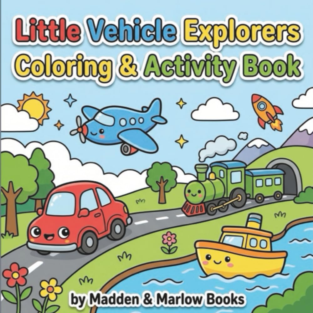 Little Vehicle Explorers Coloring & Activity Book: Fun Transportation Activities for Toddlers and Preschoolers (Little Explorers)