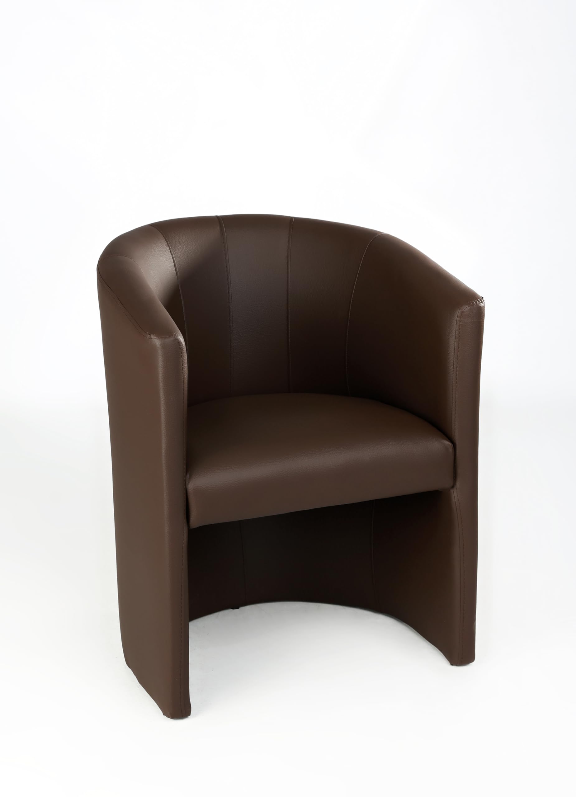 H&S Cocktailsessel Design Farbe Braun Sessel Clubsessel Loungesessel Club Möbel Bürosessel Praxismöbel Kunstleder für alle Zimmer Neu !!