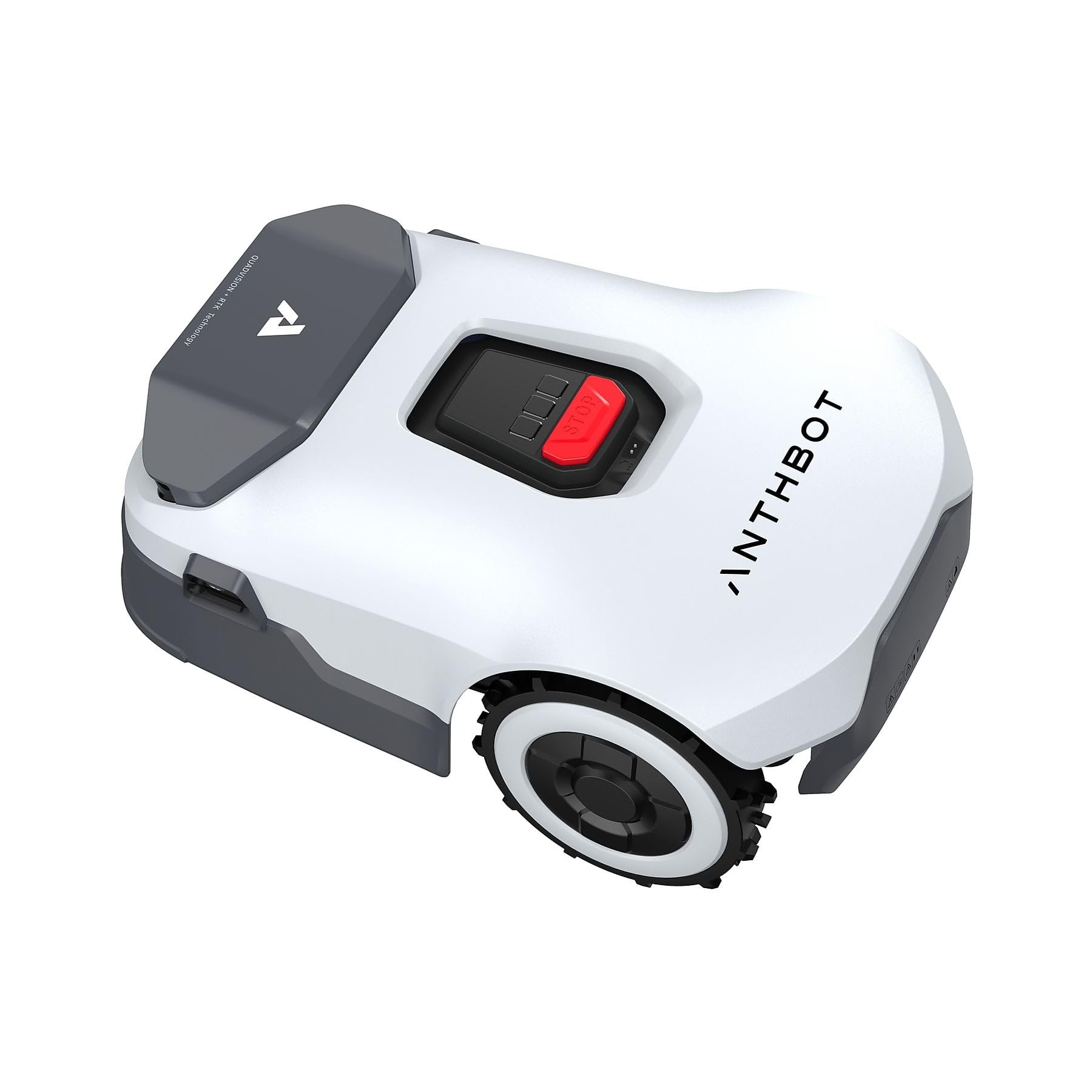 ANTHBOT Genie 600E Mähroboter ohne Begrenzungskabel, 600-900 m² | RTK + 4K KI-Vision, Automatische Kartierung, App & 4G Steuerung, Multi-Zonen, 45% Steigung, Hinderniserkennung