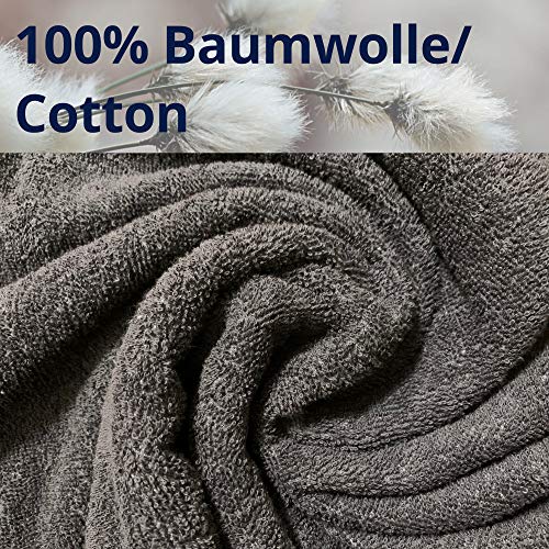 HOMELEVEL Hundebademantel Hundehandtuch - Handtuch für große und kleine Hunde - 100% Baumwolle - Bademantel weich bequem für Hund - mit Kapuze und Gürtel