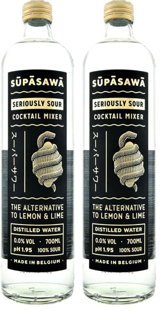 Supa Sawa Supasawa Seriously Sour Cocktail Mixer Alkoholfrei (1 x 700 ml) (Packung mit 2)