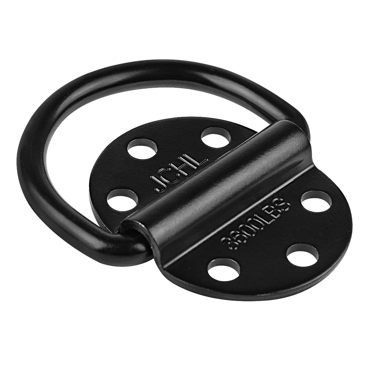 D-Ringe Spannanker aus robustem Stahl, 1632 kg Kapazität, Zurrringe für Lasten auf Anhängern, LKWs, Wohnmobilen, Vans, ATV, SUV, Booten, Spannring mit Schrauben und Bolzen, 2 Stück