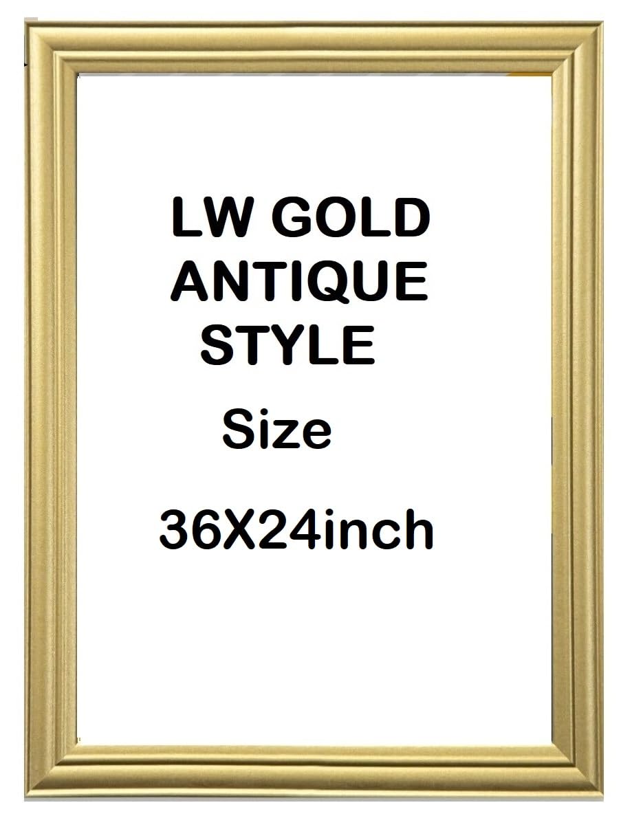 Opfr Gold Antique Style Lw Maxi Poster Frame 61Cm X 91.5Cm(36X24)