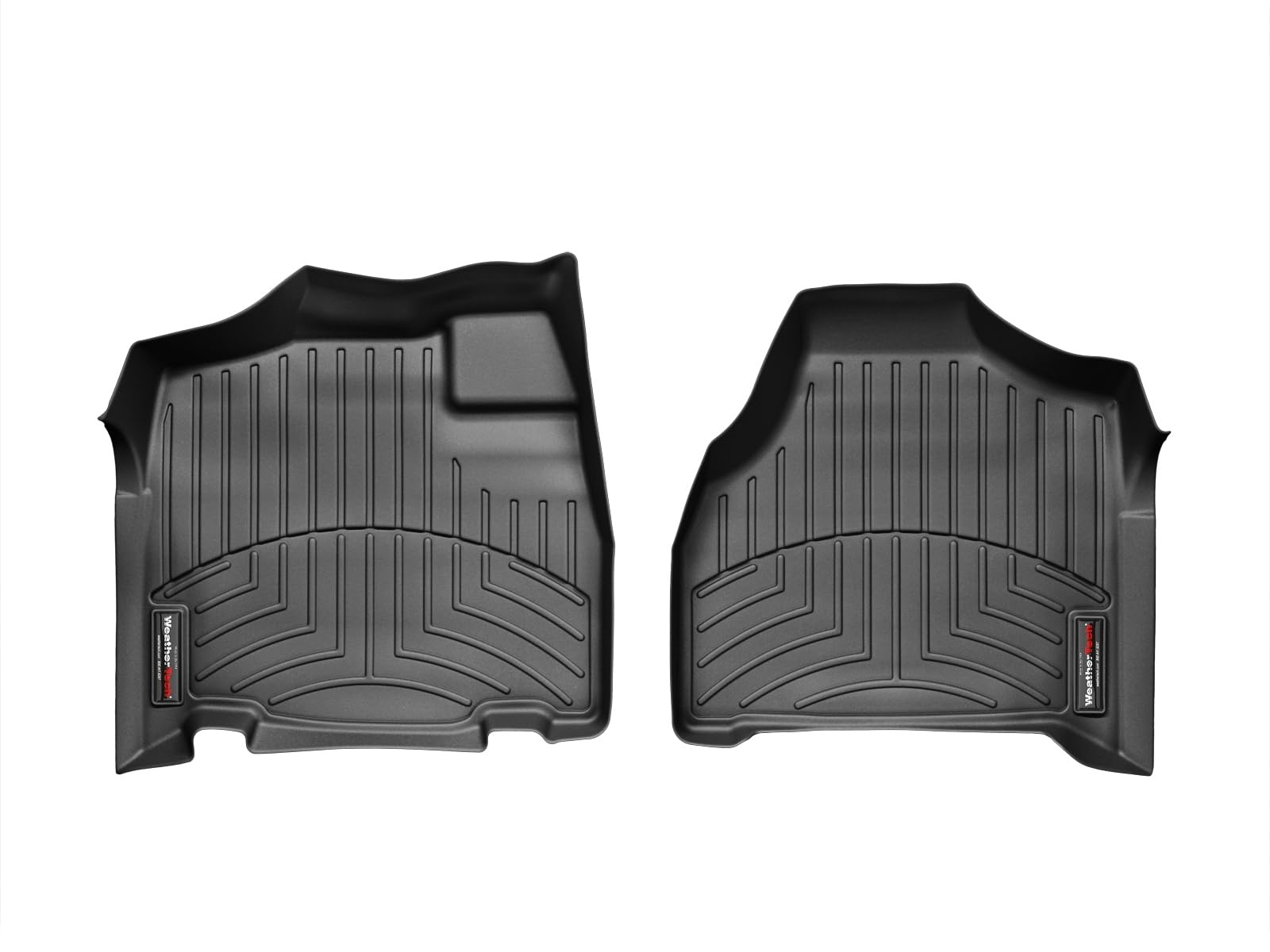WeatherTech Custom Fit FloorLiners for Dodge Grand Caravan, Town & Country Van, Town & Country Van - 1st Row (443581), Black