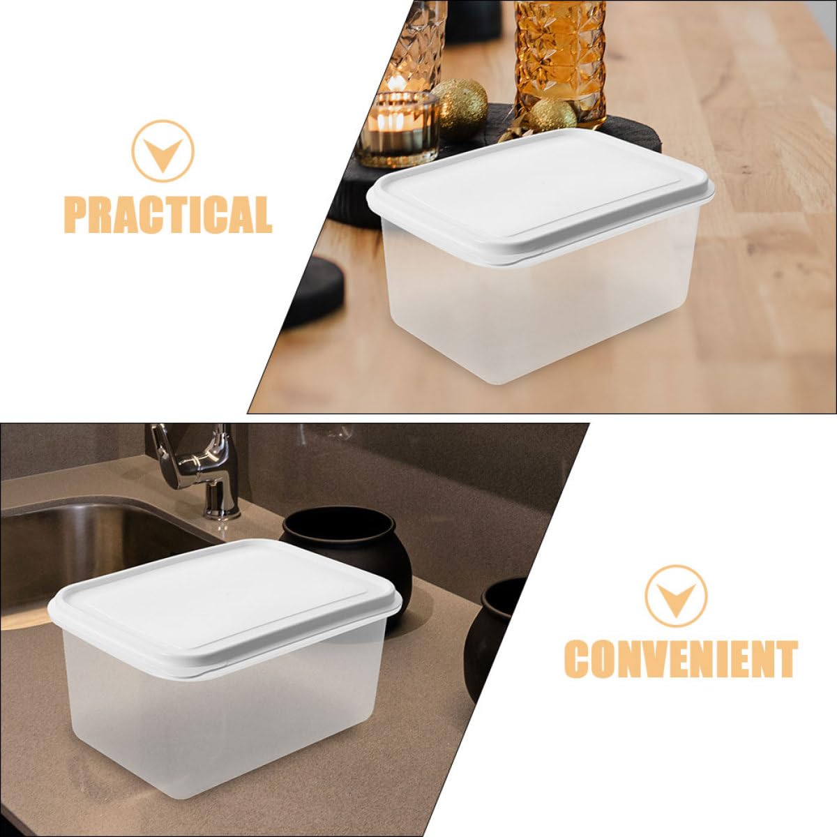 Veemoon Contenitore Per Lievitazione Impasto Pizza Con Coperchio 13.19L Scatola Per La Lievitazione Dell'Impasto Per Pane E Pizza Contenitori Impasto Multifunzionale in Plastica Sicura Per Cucina E Fr