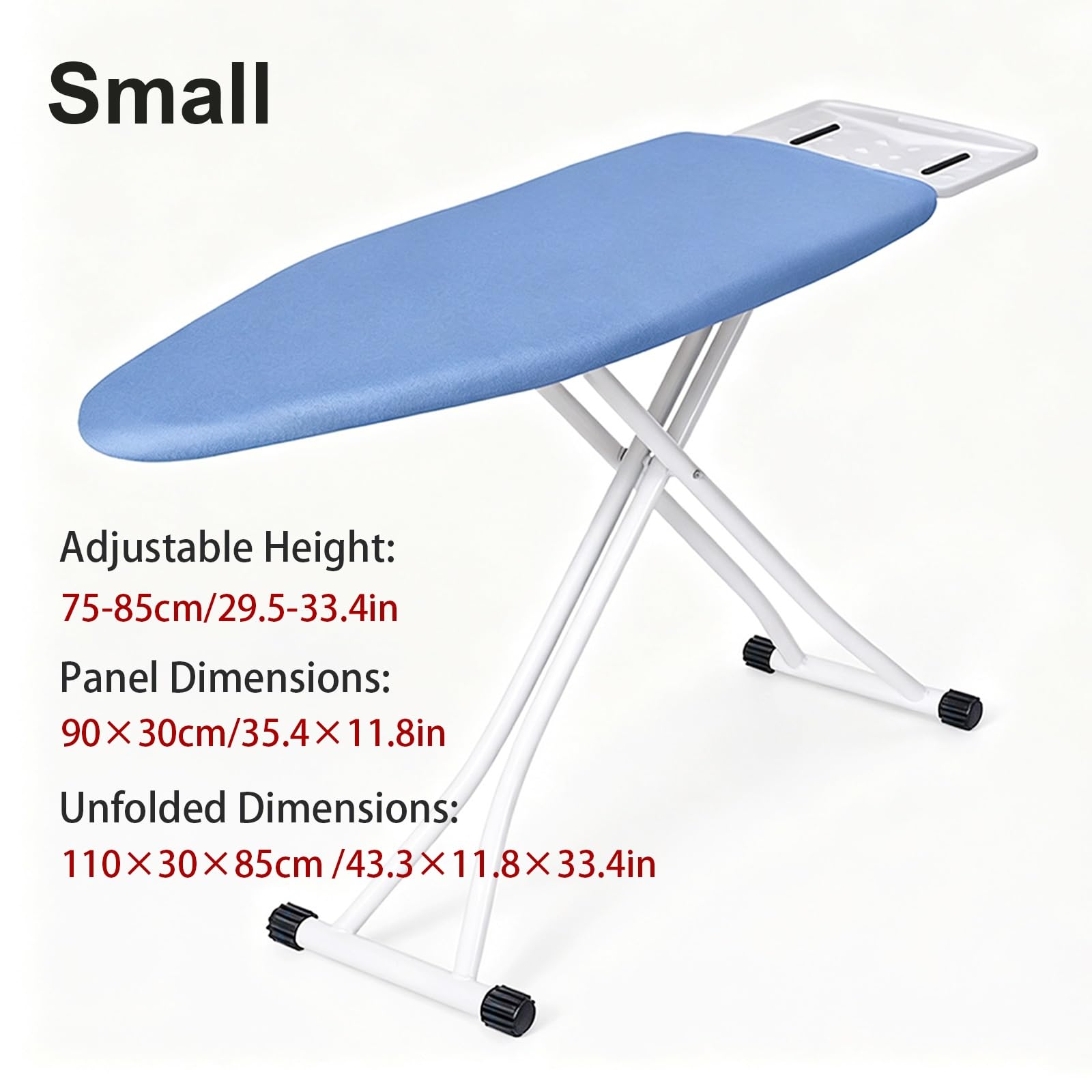 Table à Repasser Pliante avec Repose-Fer, Hauteur Réglable