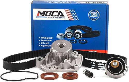MOCA Kit de bomba de agua con correa dentada compatible con 2001-2005 para Honda Civic 1.7L