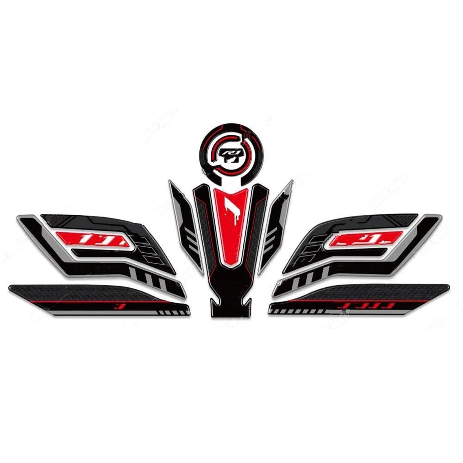 Slimes Blue3 Motorcycle Fuel Tank Pad Stickers Protector Decals For Yamaha Yzf R1 R1m Yzfr1 2015-2023(Blue3)