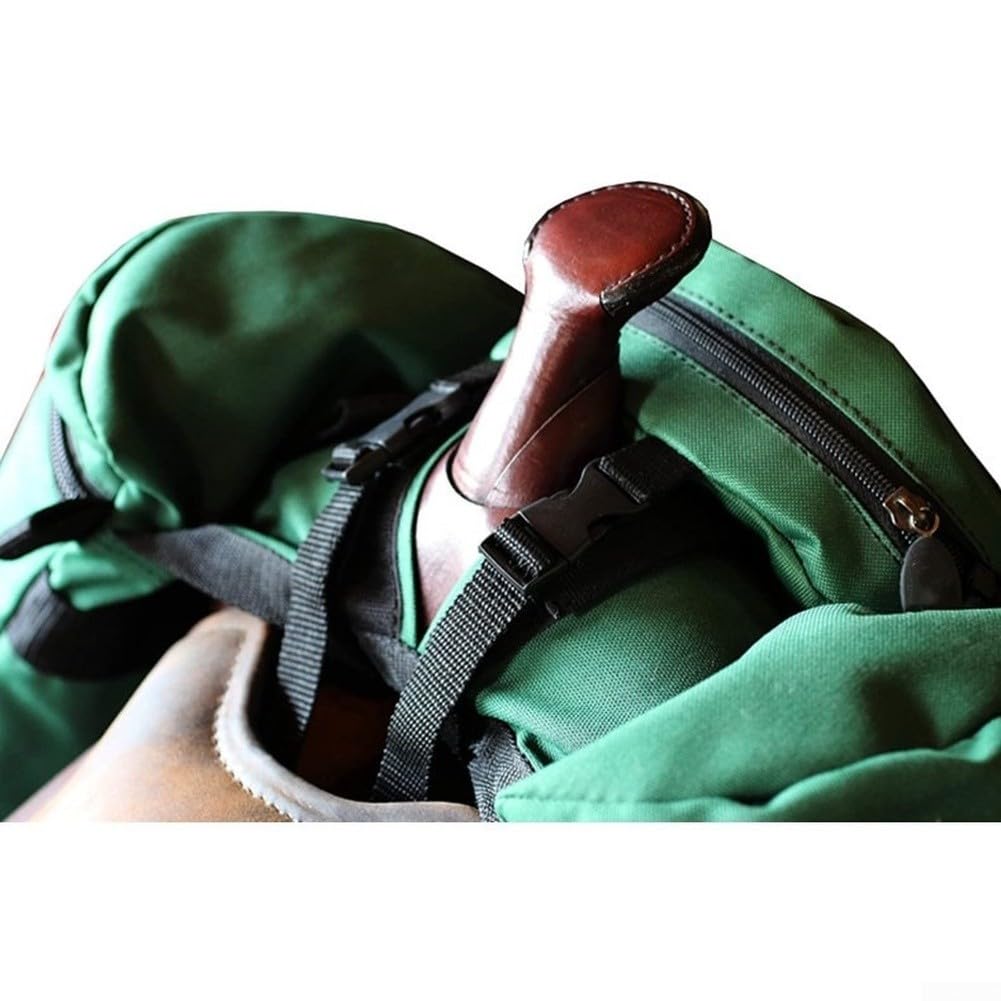 Bolsa de Silla de Montar Oxford Impermeable Doble Lado(Green) | Tejido agua, forro 210D acolchado, ideal lluvia y barro, mantenimiento fácil