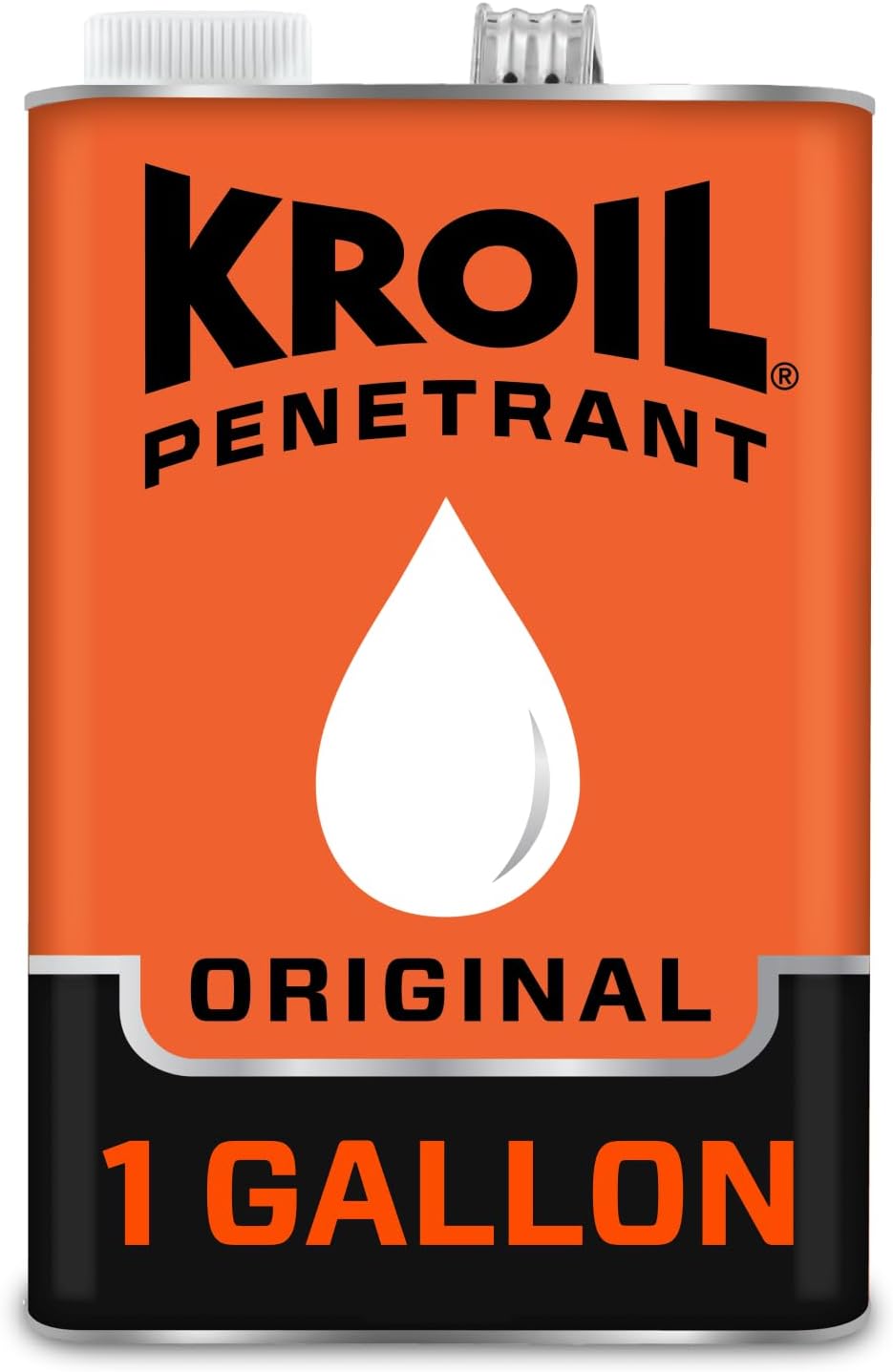 Kroil Original Penetrating Oil (Liquid - 1 Gallon Can - Single) | Penetrant for Rusted Bolts, Metals, Hinges, Chains and Moving Parts | Rust and Corrosion Inhibitor (KL011)