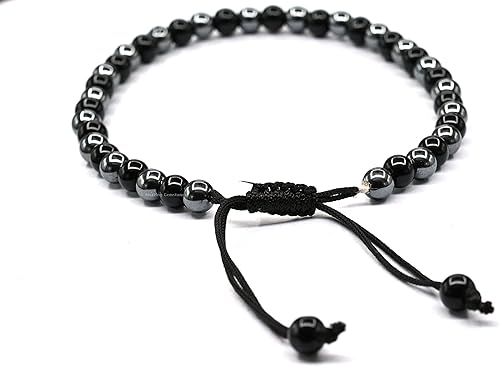 Miniatura 6 de Amazing Gemstone Pulsera magnética de desintoxicación linfática, tobillera de obsidiana negra antihinchazón para hinchazón, pulseras de tobillo
