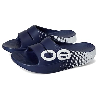OOFOS OOahh Sport Slide Walking Shoes Matrix Navy