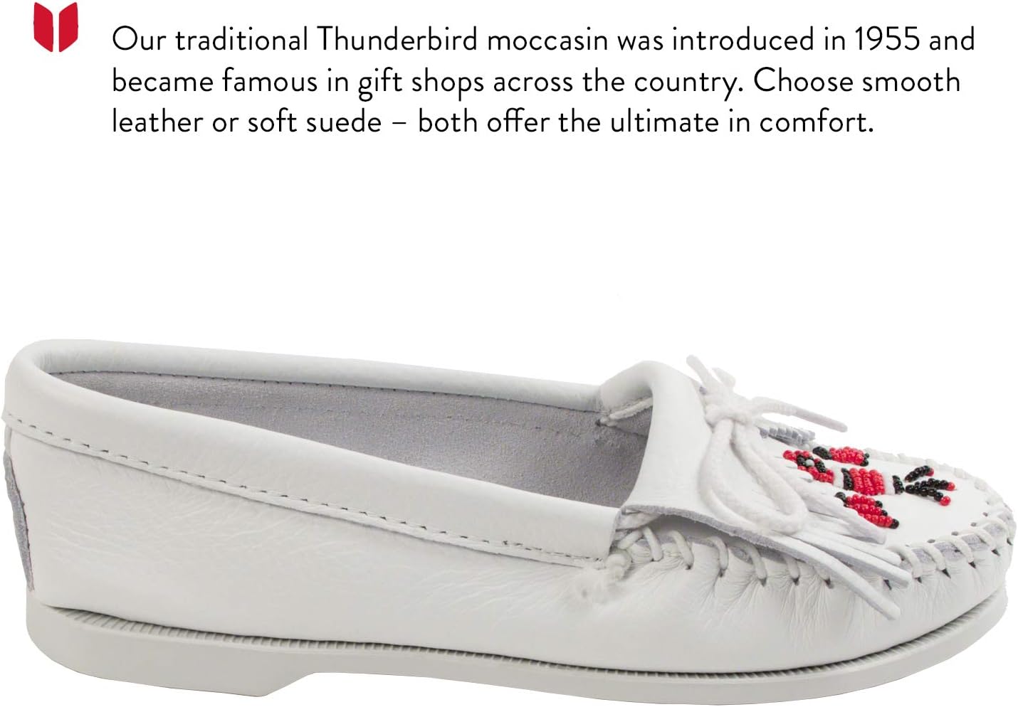 Minnetonka Women's Thunderbird Smooth Leather Boat Sun Loafers 3