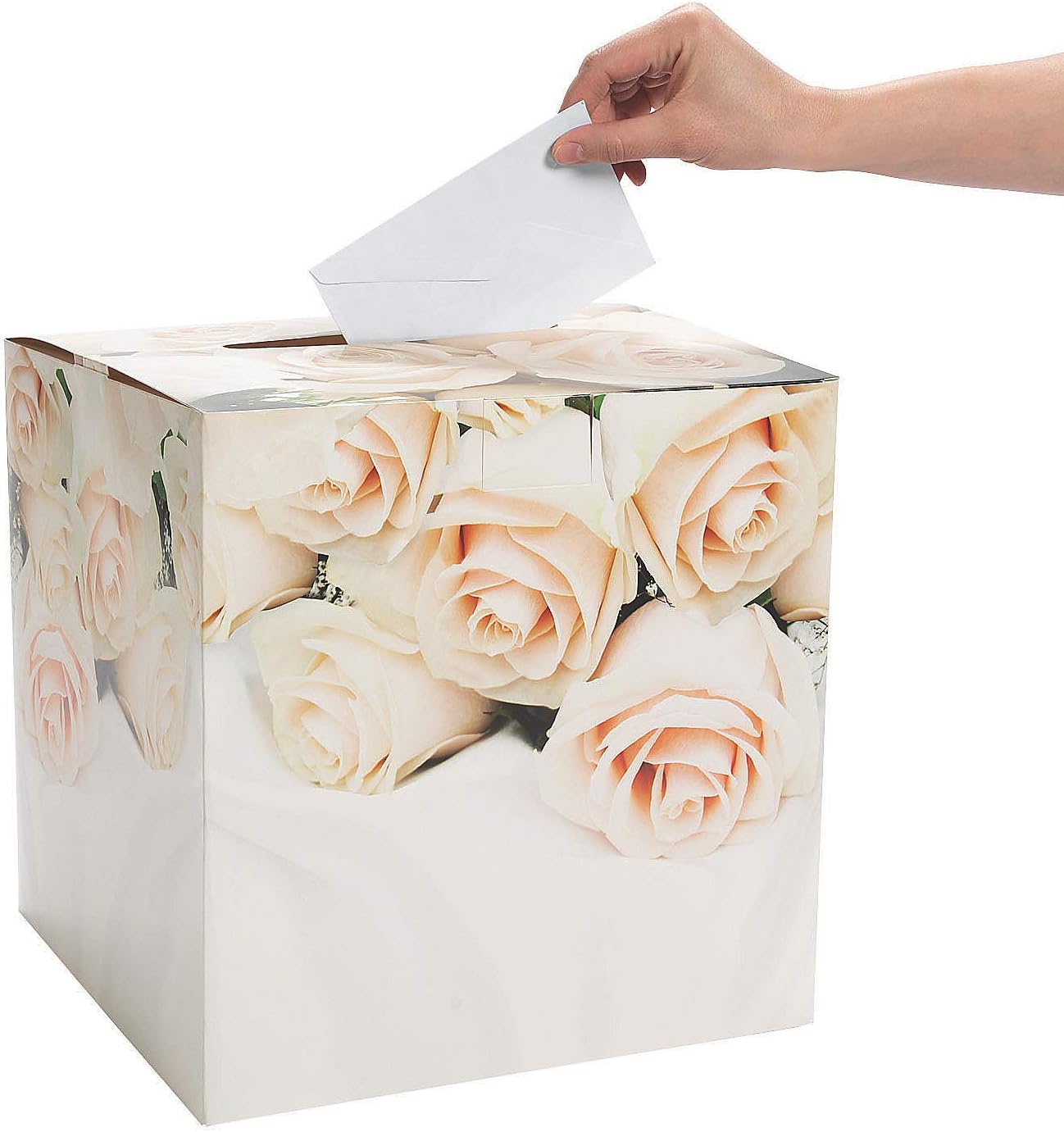 Floral Wedding Card Box - 12" x 12" x 12" - 1 Pc