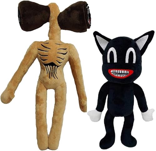 Poprore - Juguetes de peluche con cabeza de sirena, diseño de dibujos animados de perro, de dibujos animados, de gato blanco, de cacahuetes, de