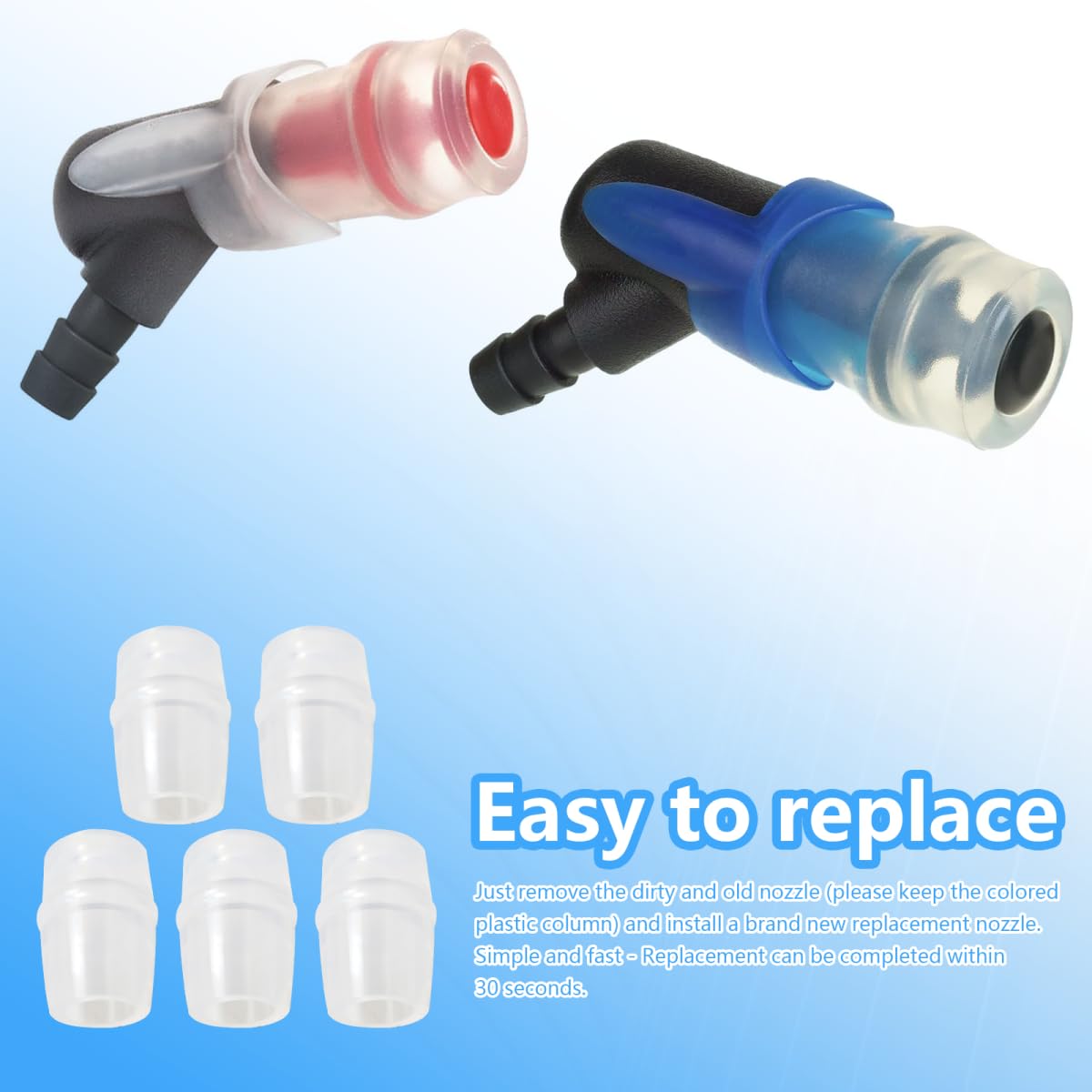 USonline911 5pcs Replacement for Osprey Hydraulic Bite Valve, Hydration Reservoir Silicone Bite Spout Nozzles Fit for Nathan and Fit for Hydrapak : Sports & Outdoors