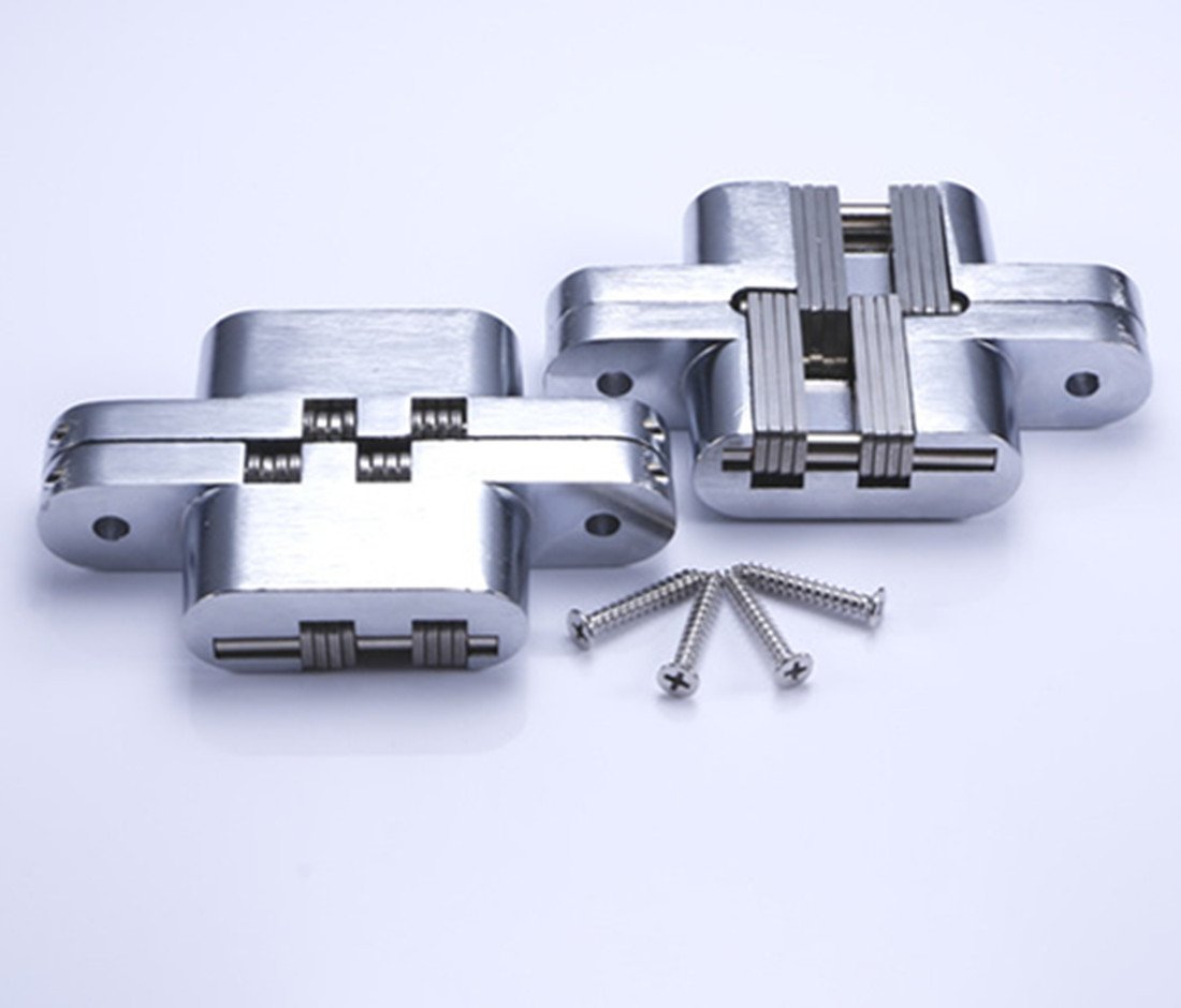 Ranbo (1 Pair) Hidden gate Hinge Stainless Steel Invisible Door Hinges