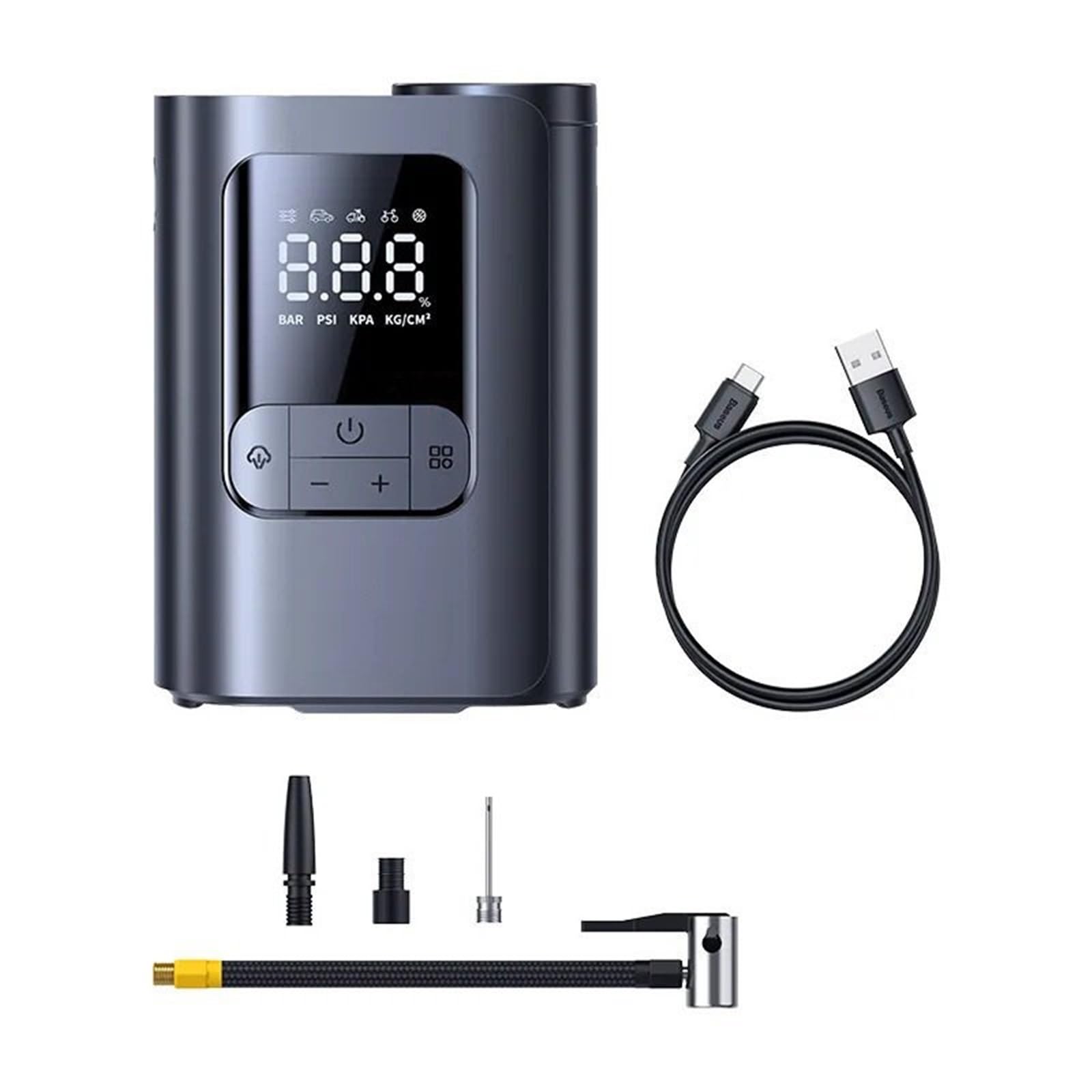 Tyre Inflator Car Air Pump LCD Display Wireless Electric Tire Inflator Portable Air Compressor for Car Motorcycles Bicycleac Air Compressor