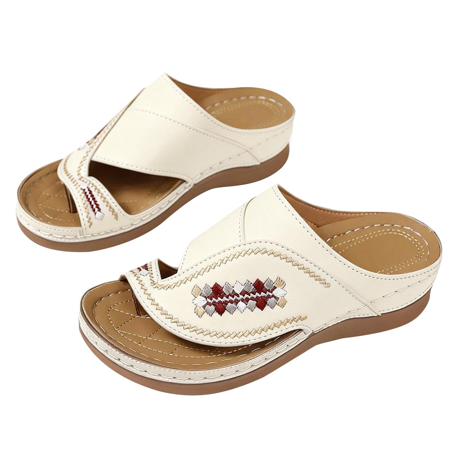 Ciabatte Donna Ortopediche Estive Casual Leggeri Ciabatte Con Zeppa Eleganti Comodi Sandali Ortopedici Per Alluce Valgo Antiscivolo Morbide Scarpe Estive Aperte Anatomiche Pantofole Da Casa Spiaggia