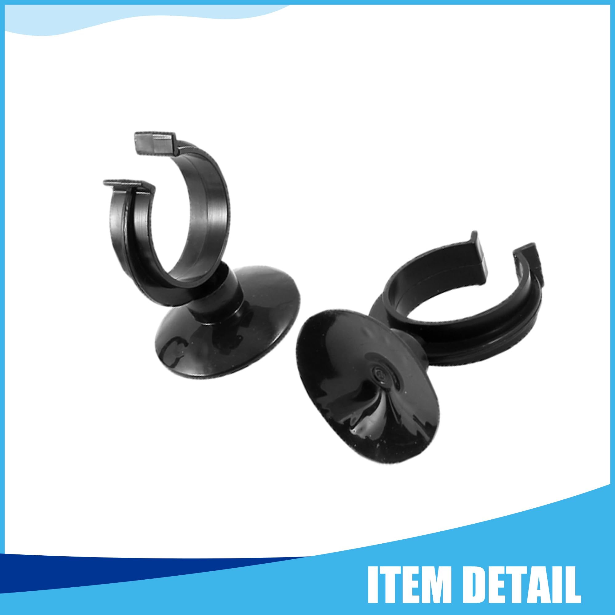 CAPASTEC Aquarium Heater Clips, Aquarium Heater Suction Suckers for Fish Tanks (Black 5pcs), 1.5 Inches - Image 4