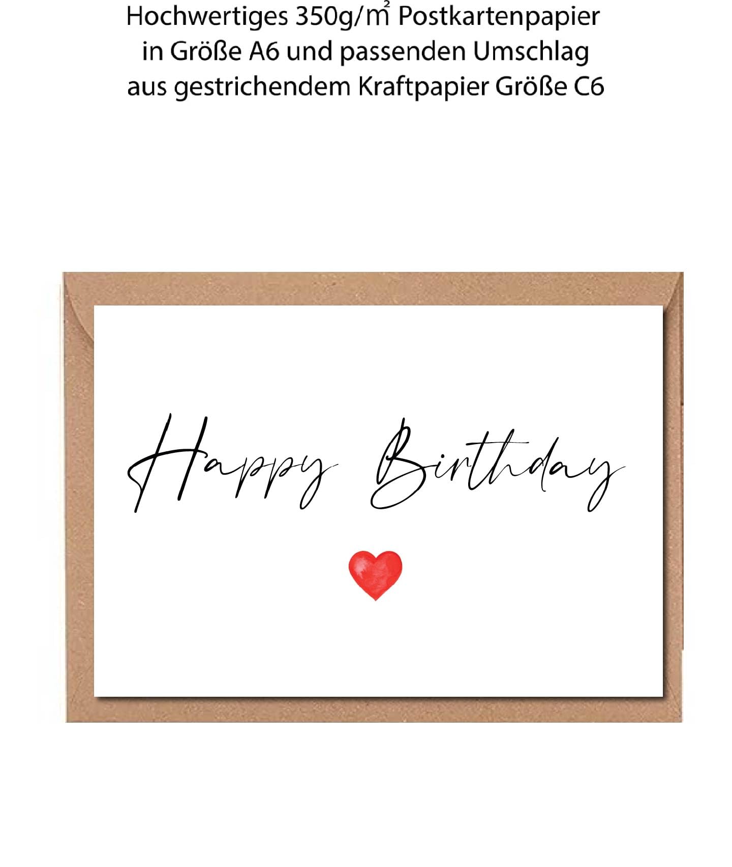 WBdesignz Alles Liebe! Karte Mit Umschlag – Elegante Herz-Karte Für Valentinstag, Geburtstag & Mehr