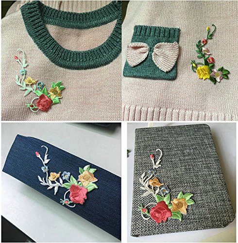 Flower Butterfly Patches Clothing Iron On Embroidered Appliques Stickers Bags Hats Diy Accessories #TOP1