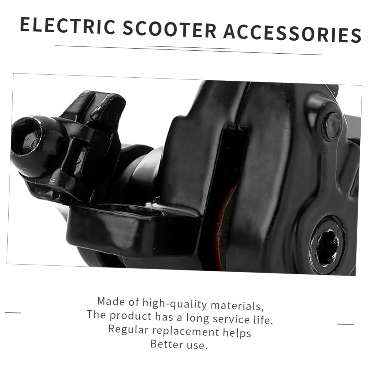 Kit Freno a Disco per Monopattino Elettrico M365 Bianco | Metallo, Robusto e Facile da Installare, Ricambio per Scooter, Accessorio Hardware