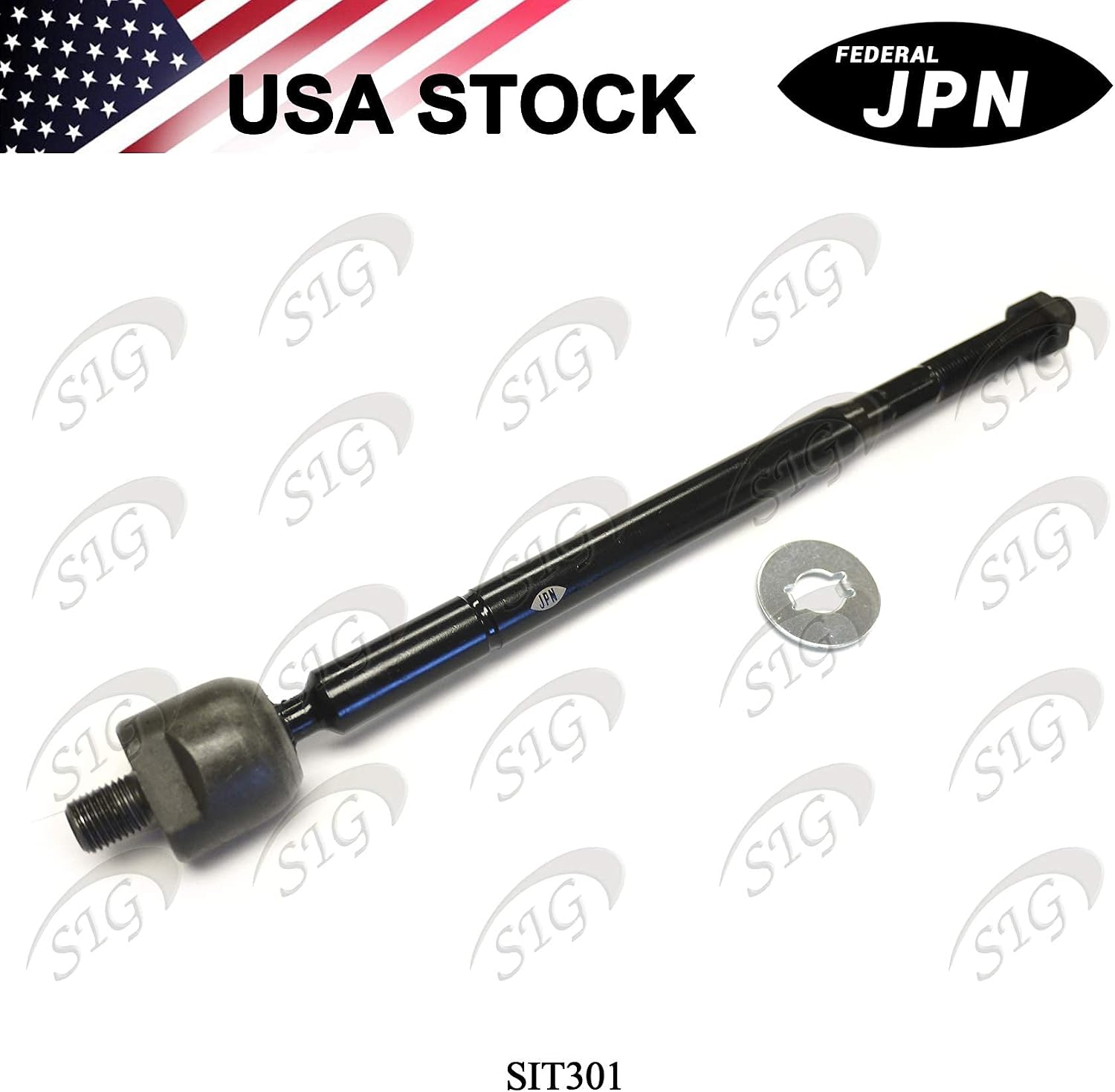 Front Left (Driver Side) or Right (Passenger Side) Inner Tie Rod End Compatible with Lexus & Toyota Model ES300 & Avalon & Camry & Sienna & Solara (Replacement# 4504629355, EV301) - SIT301