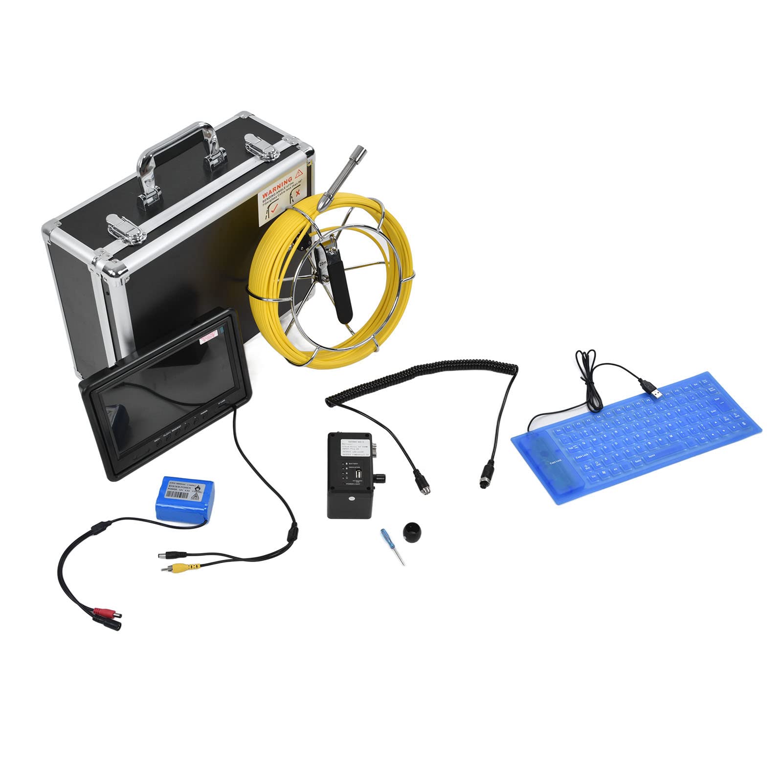 CUEA High definition water pipe inspection camera with 8G memory card for meters British regulatory-30 meters