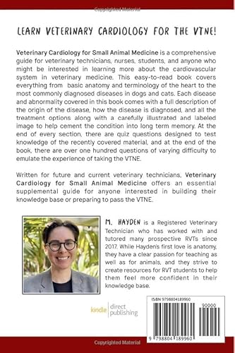 Veterinary Cardiology For Small Animal Medicine: A Guide For Passing The Vtne #TOP1