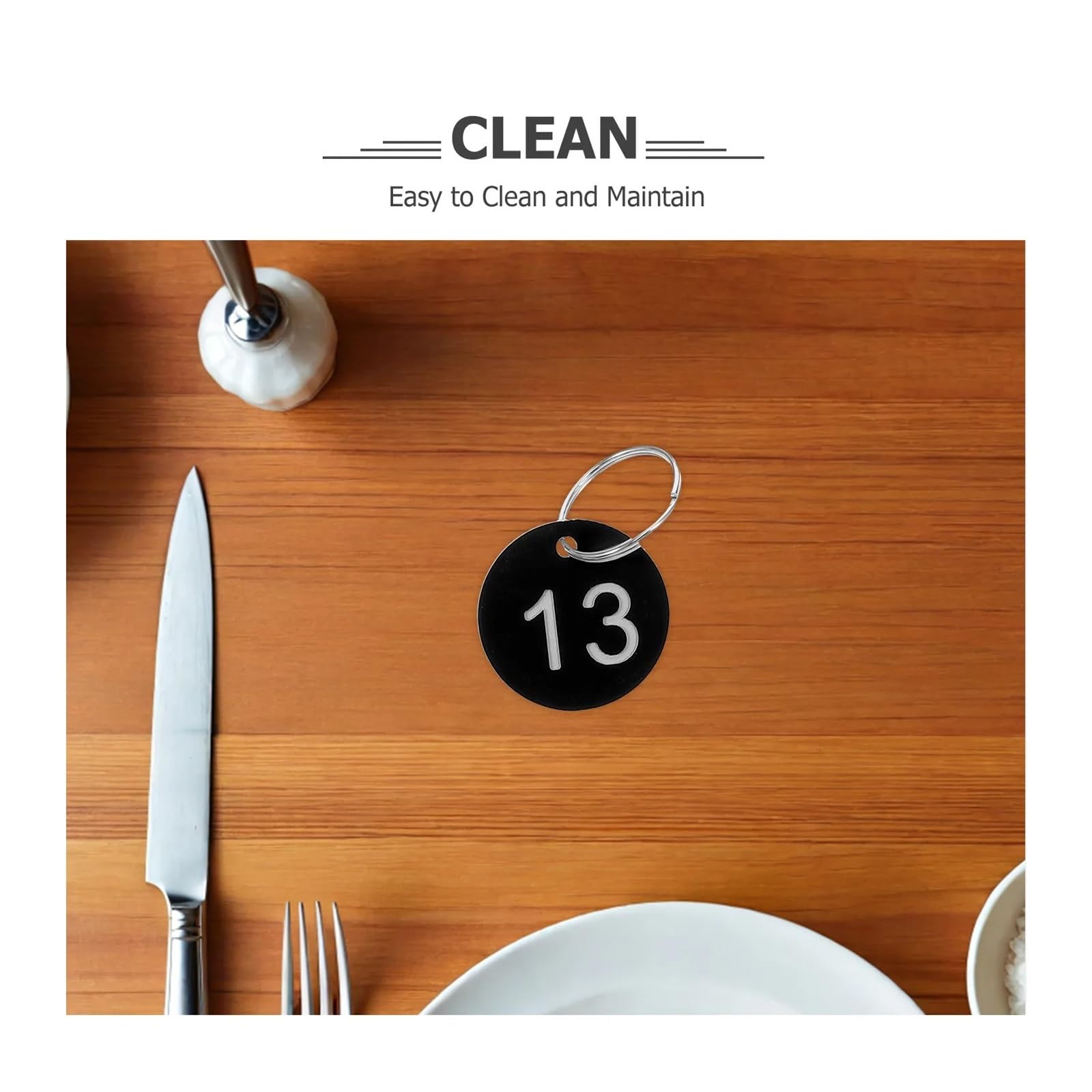 Lot de 100 étiquettes d'identification rondes en plastique de 1 à 100 pour vestiaire, clés, casiers, tables, cafés, restaurants pour restaurant, café, casier, hôtel