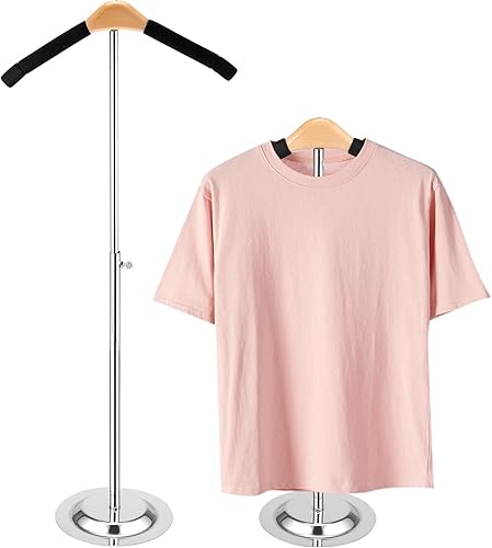 Soporte de hombro flexible ajustable para camisetas, soporte para camisas, estante portátil de exhibición de ropa, soporte de exhibición de