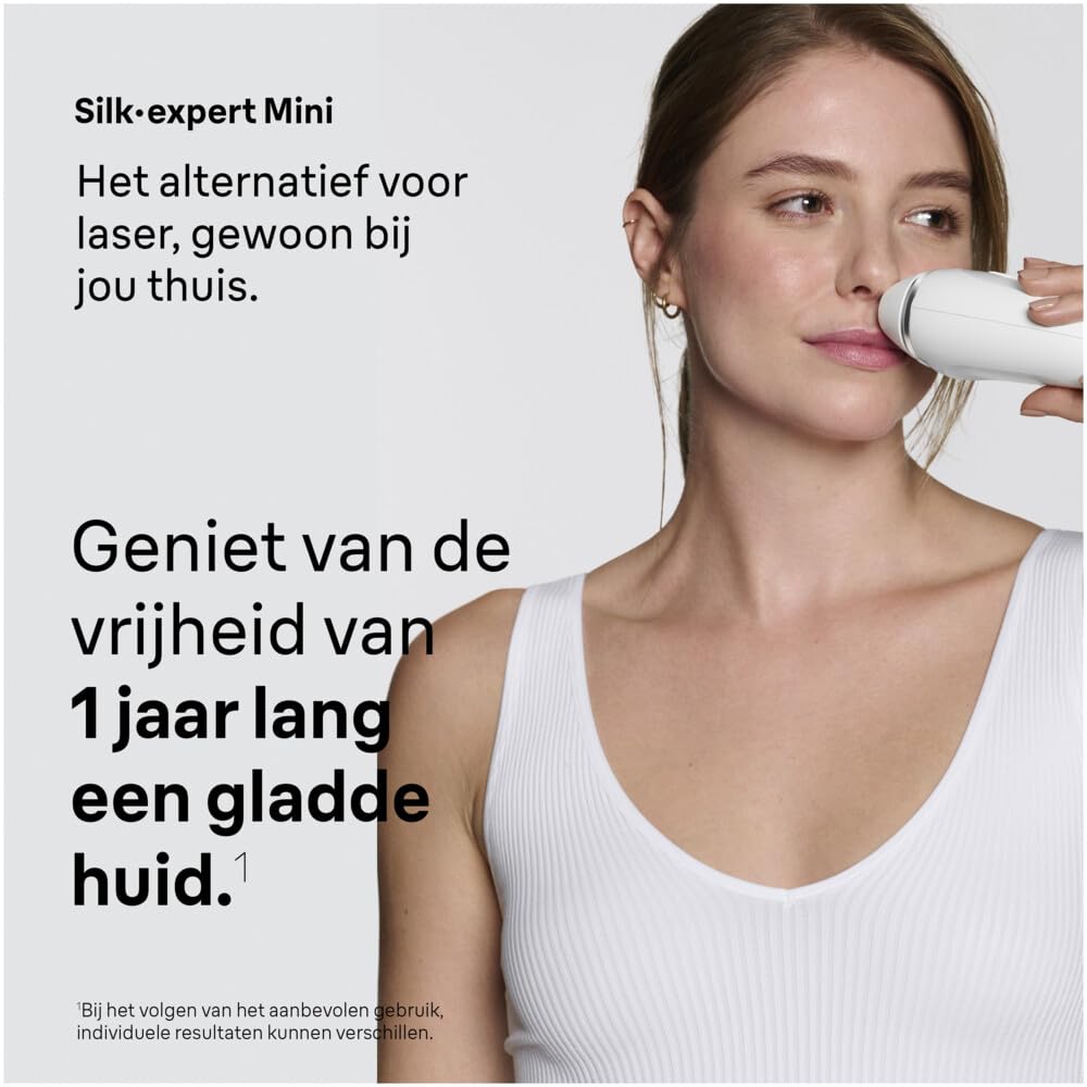 Braun Silk·Expert Mini depilator pulsacyjny z golarką, PL1114 biały